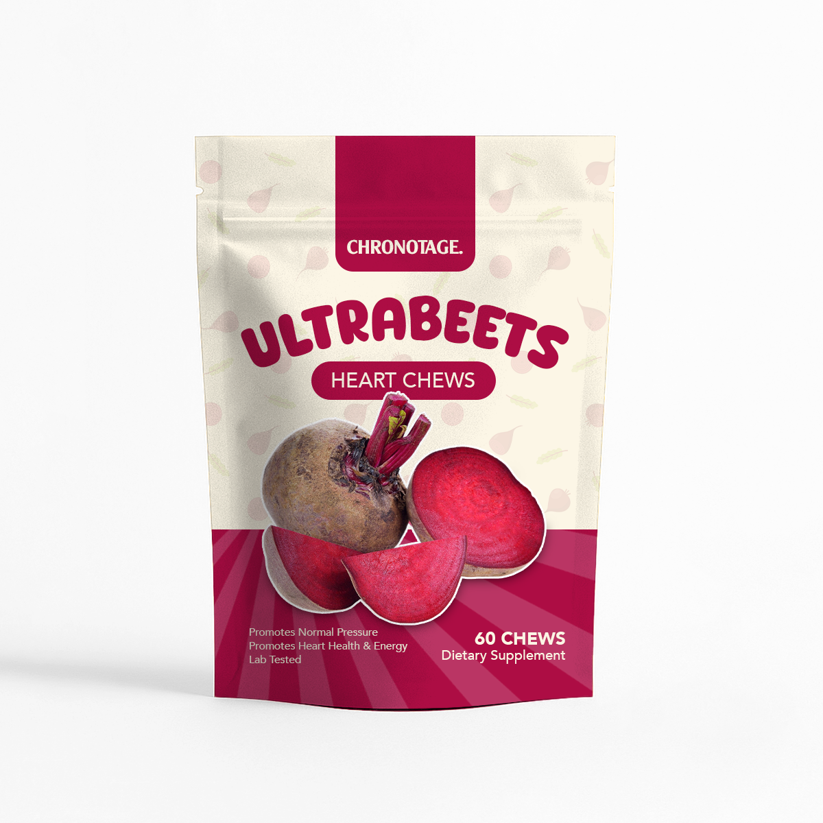 Chronotage ULTRA Beets Heart Chews - Blood Pressure Support