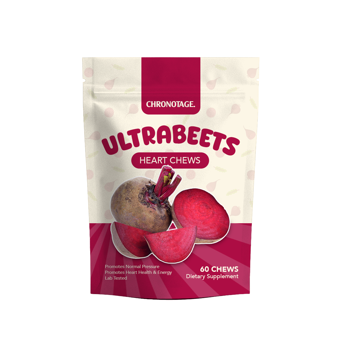 Chronotage ULTRA Beets Heart Chews - Blood Pressure Support